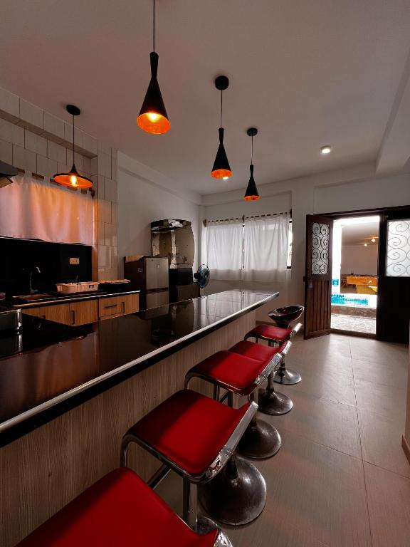 Kuchyň nebo kuchyňský kout v ubytování Gamora Hotel Playa