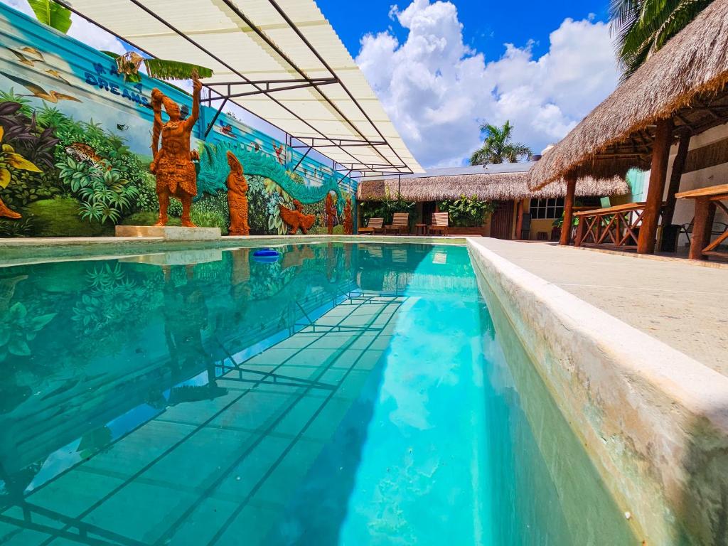 Bazén v ubytování Maya Dreams Bacalar - Adults Only nebo v jeho okolí