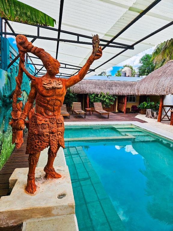 Bazén v ubytování Maya Dreams Bacalar - Adults Only nebo v jeho okolí