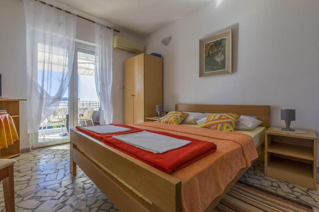 Posteľ alebo postele v izbe v ubytovaní Studio Selce 4801a