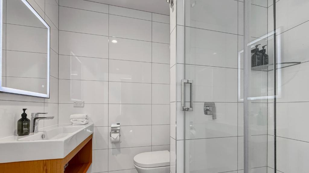 Koupelna v ubytování expressotel