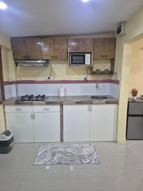 Kuchyň nebo kuchyňský kout v ubytování K&S Apartment