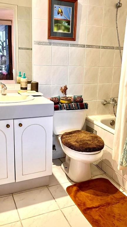 Koupelna v ubytování MYSTIC LODGING Habitaciones privadas con baño