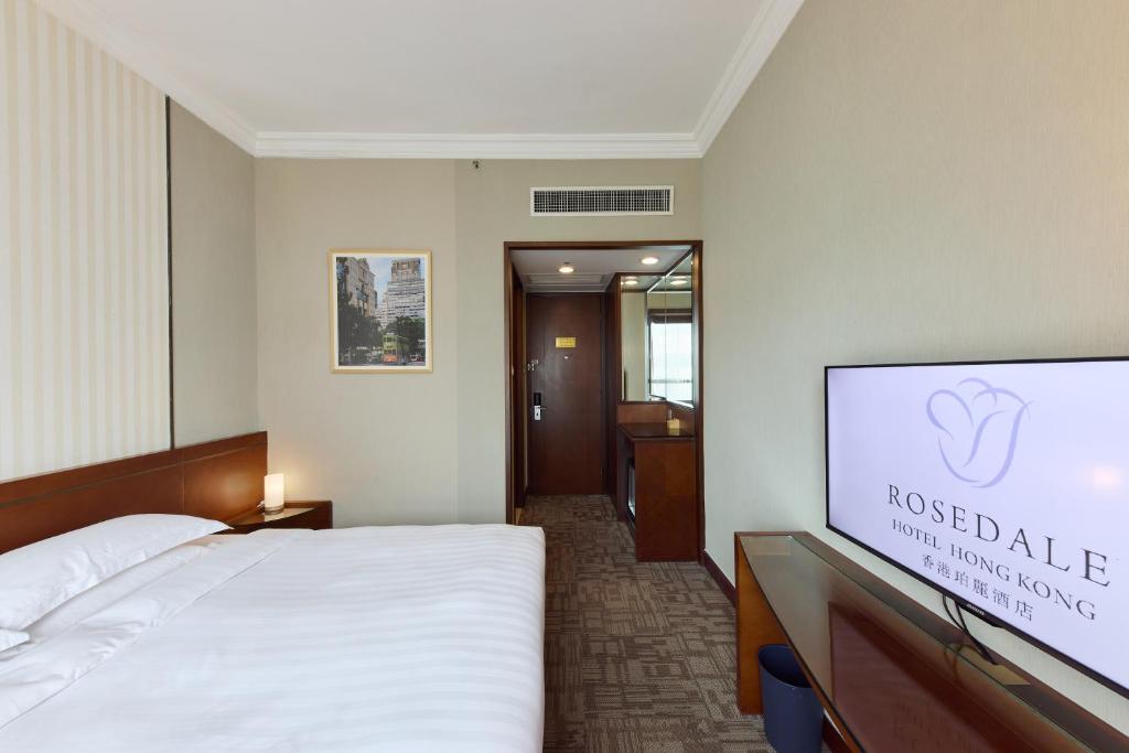 Voodi või voodid majutusasutuse Rosedale Hotel Hong Kong toas
