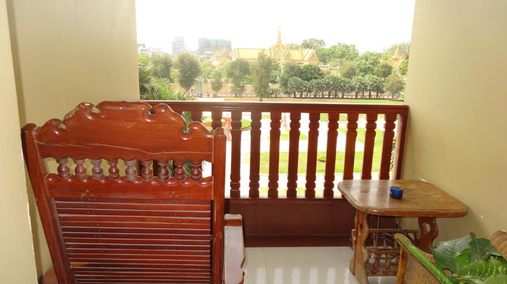Balkón nebo terasa v ubytování Golden Noura Villa-Pub & Restaurant