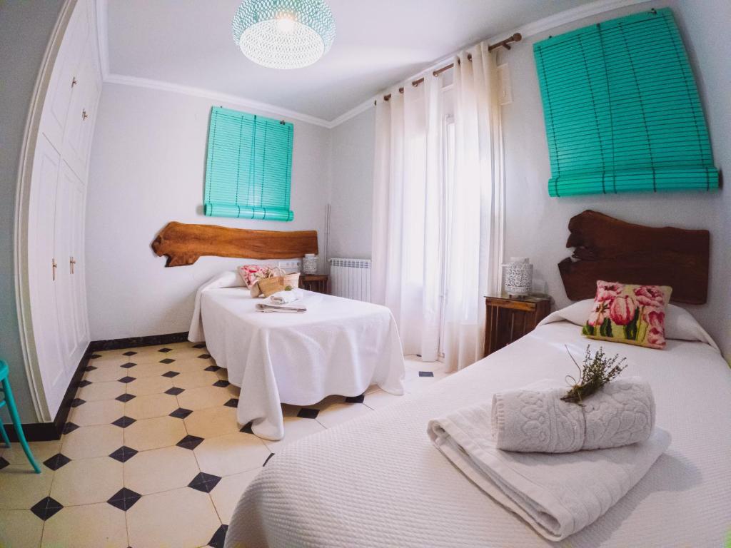 Posteľ alebo postele v izbe v ubytovaní Casa Rural Cal Xamora