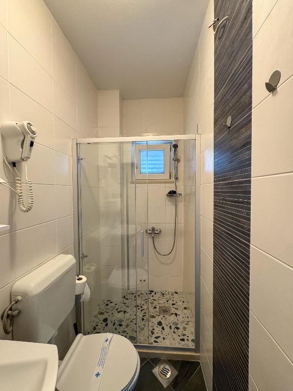 Koupelna v ubytování Apartments Pralas