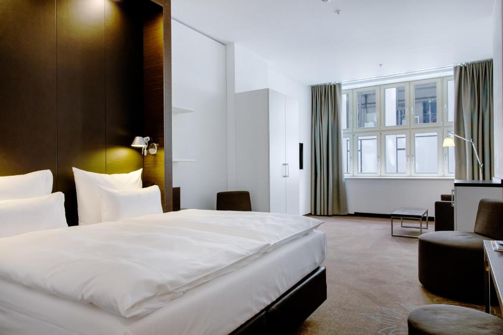 Voodi või voodid majutusasutuse Motel One Prague-Florentinum toas