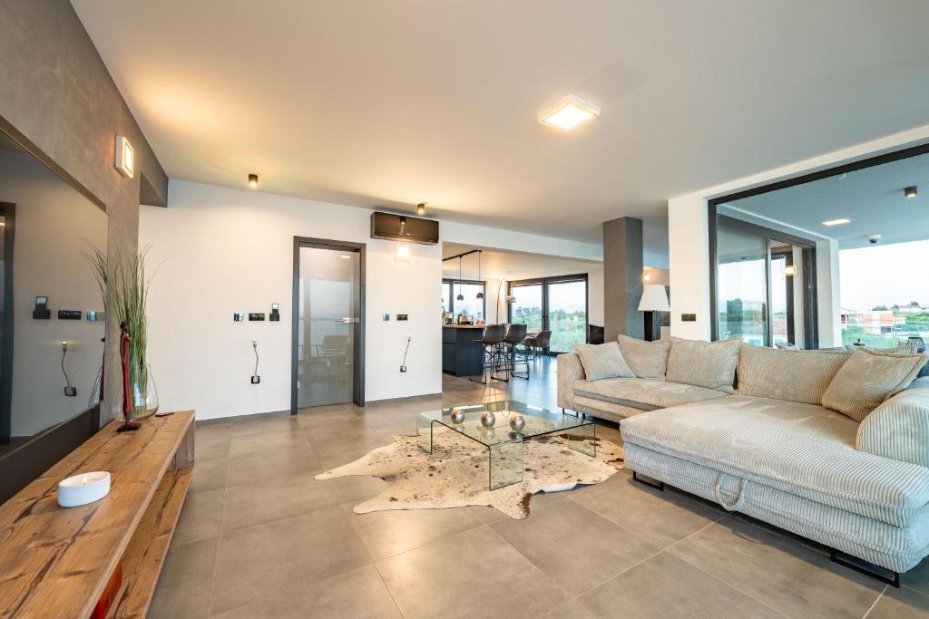 Posedenie v ubytovaní Penthouse Jimmys Beach Privlaka, Wahnsinns Blick und beheiztem Pool