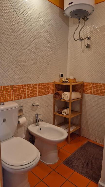 Koupelna v ubytování Casa Flavia