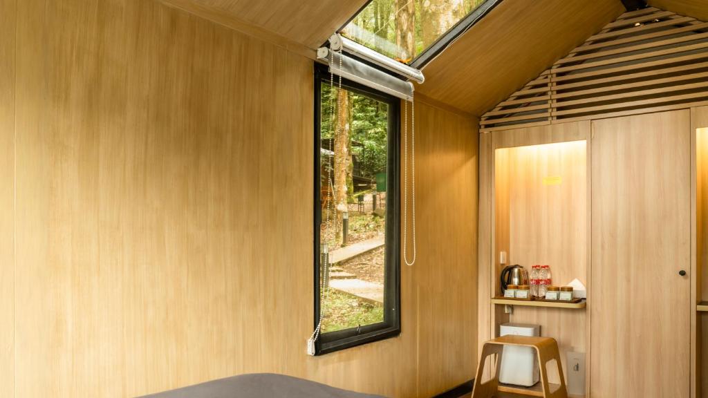 Kuchyň nebo kuchyňský kout v ubytování Bobocabin Ranca Upas, Bandung