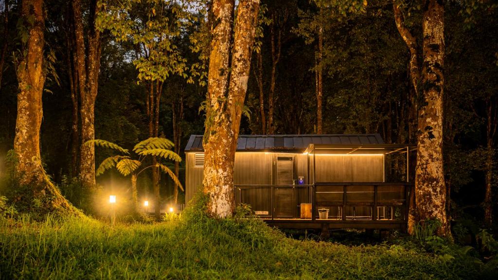 Zahrada ubytování Bobocabin Ranca Upas, Bandung