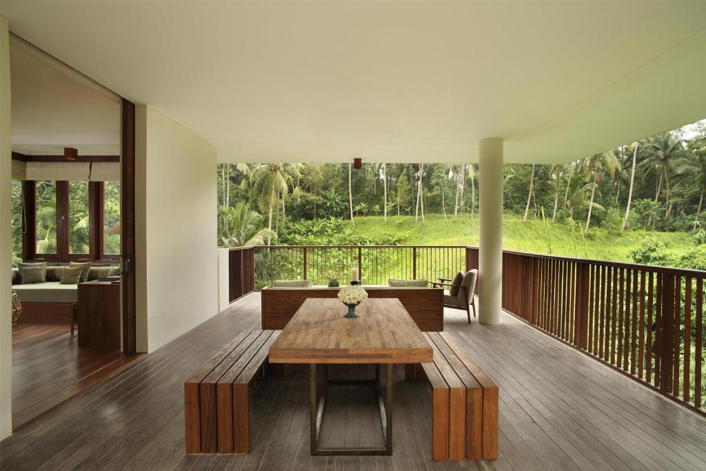 Balkón nebo terasa v ubytování Alila Ubud