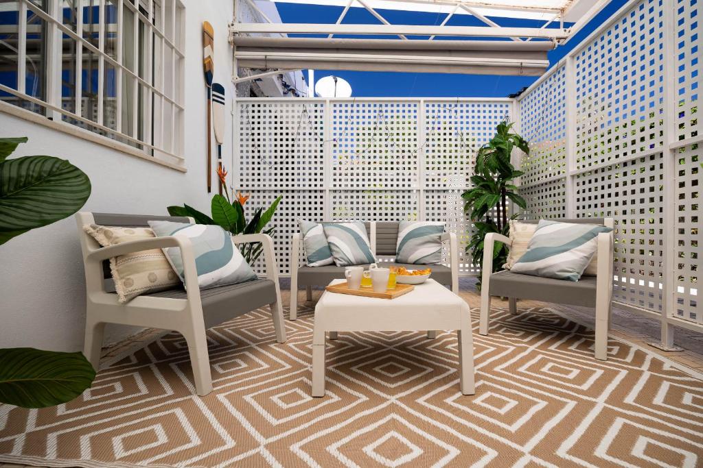 Posezení v ubytování Aire Siroco - Beach Apartment 14