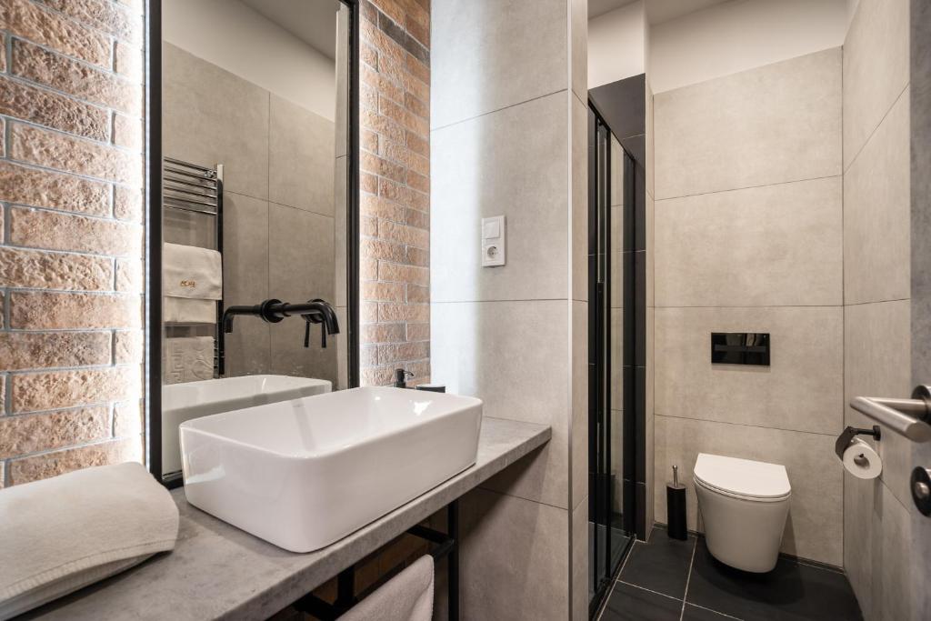 Koupelna v ubytování Váci Loft Suites