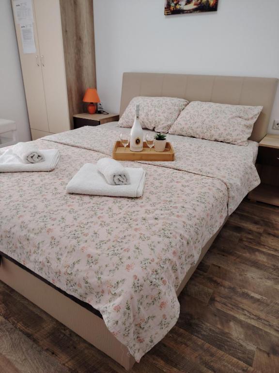 Krevet ili kreveti u jedinici u okviru objekta Apartmani Ruj