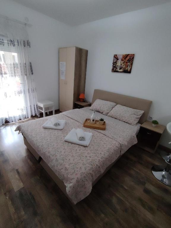Krevet ili kreveti u jedinici u okviru objekta Apartmani Ruj