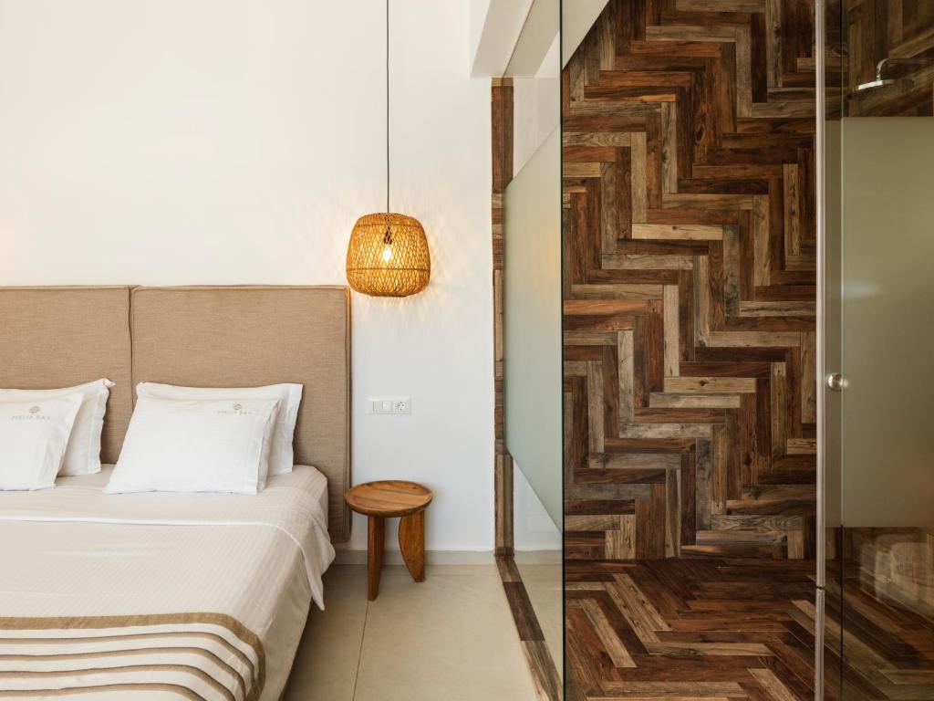 Letto o letti in una camera di Ftelia Bay Boutique Hotel