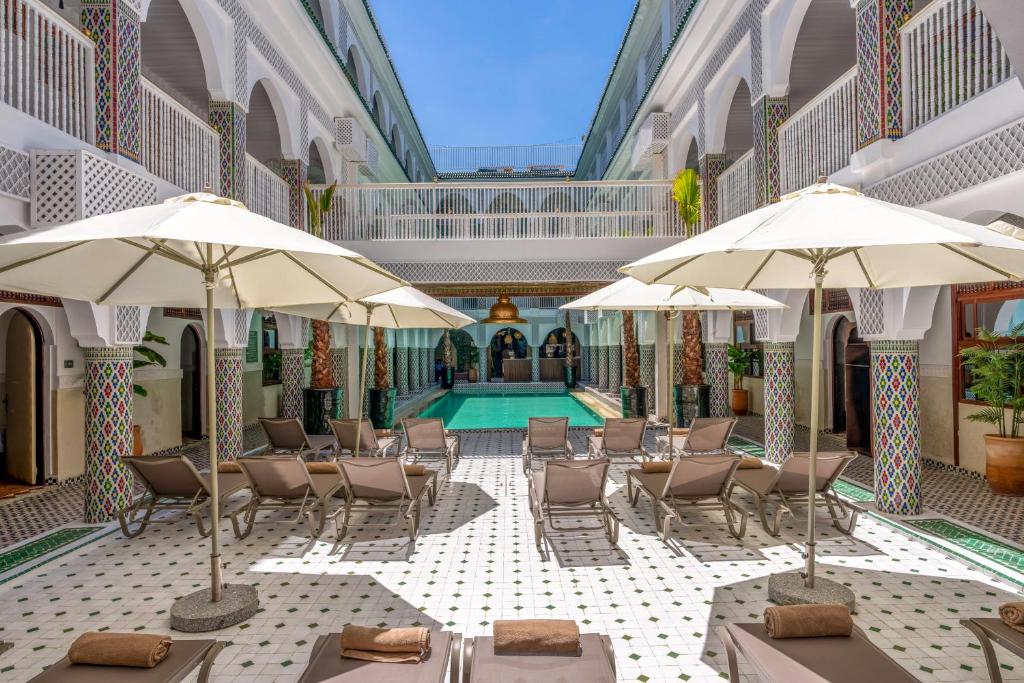 Bazén v ubytování Palais Moulay Said & SPA nebo v jeho okolí