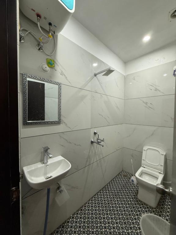 Koupelna v ubytování Hotel Pear