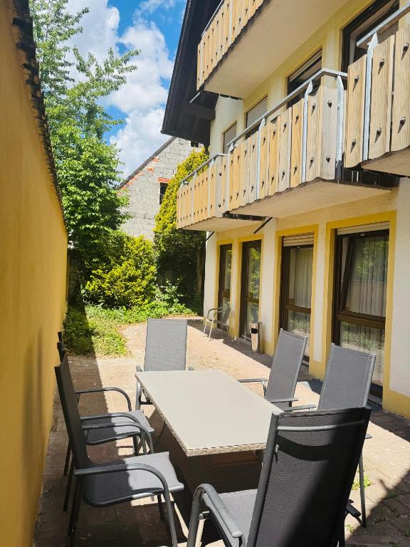 Balkón nebo terasa v ubytování Gasthof Schneider Pautzfeld