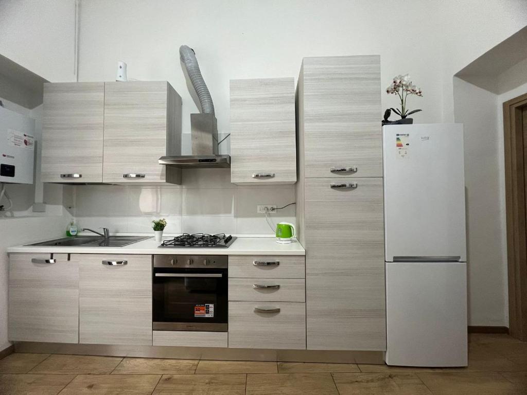 Kuchyň nebo kuchyňský kout v ubytování Parisa Home
