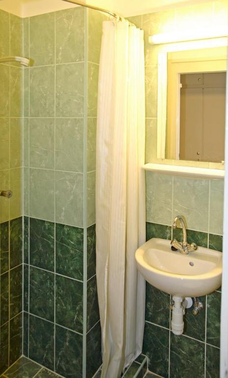 Koupelna v ubytování Hotel Touring