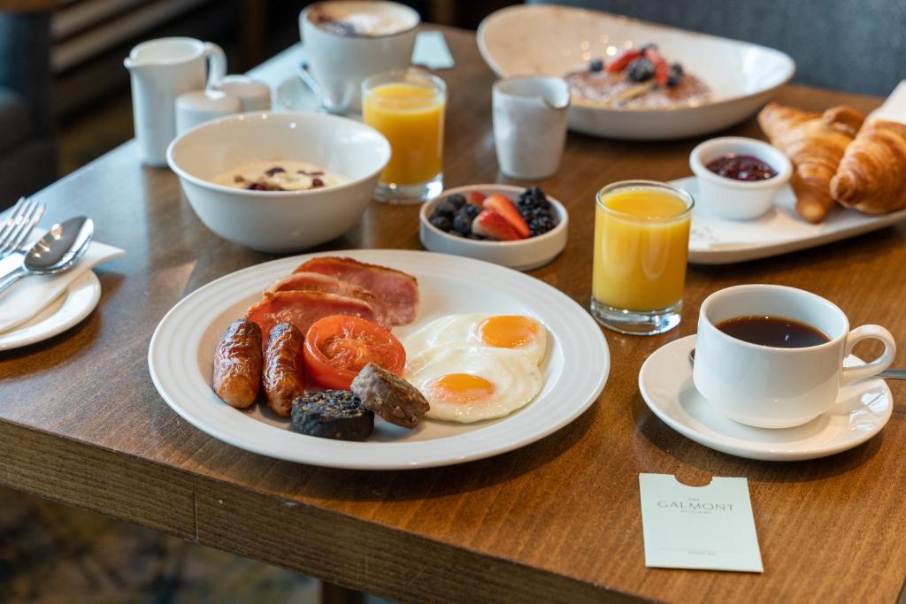 Možnosti snídaně pro hosty v ubytování The Galmont Hotel & Spa