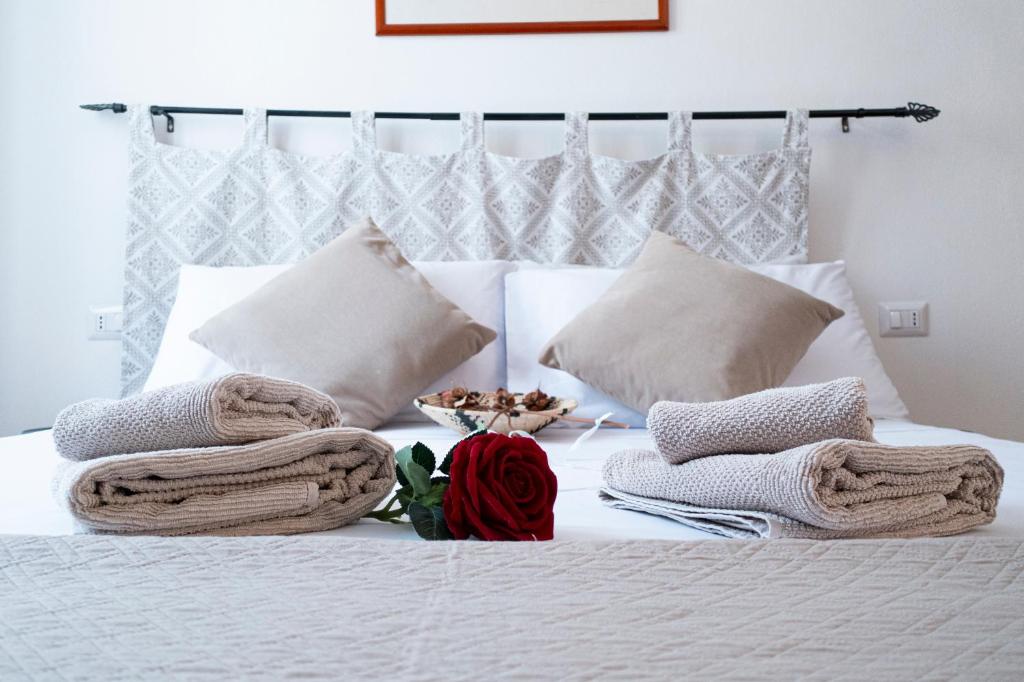 Postel nebo postele na pokoji v ubytování Minerva's Heart