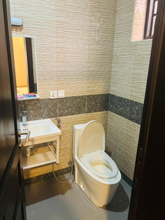 Koupelna v ubytování Jikoni Hotel