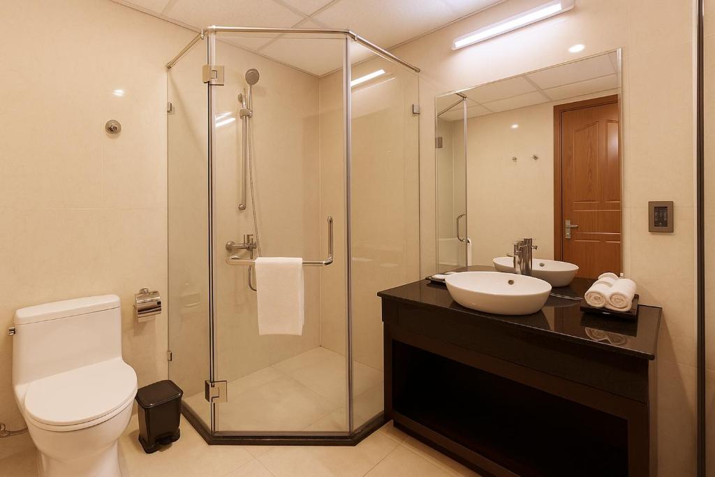 Koupelna v ubytování Mercury Apartment Danang
