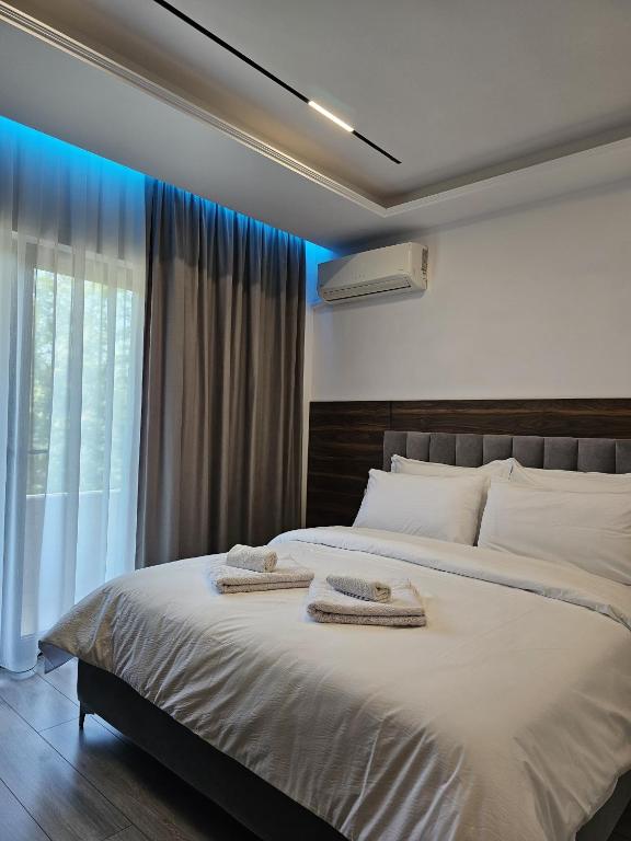 Postel nebo postele na pokoji v ubytování Hotel Agron