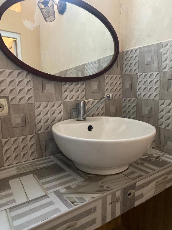 Koupelna v ubytování Hotel Prime