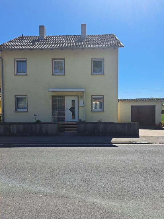 a house on the side of the road at Ferienhaus bayerische Rhön in Ostheim