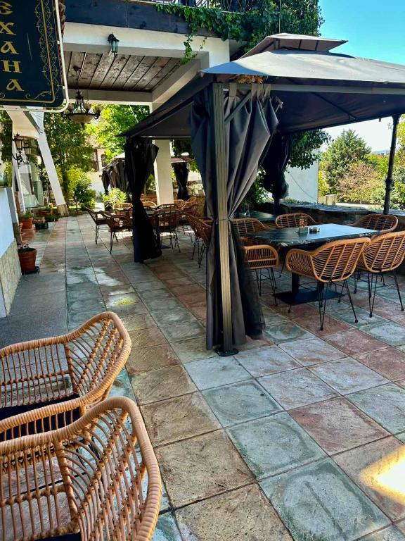 Patio nebo venkovní prostory v ubytování Комлекс Кристо
