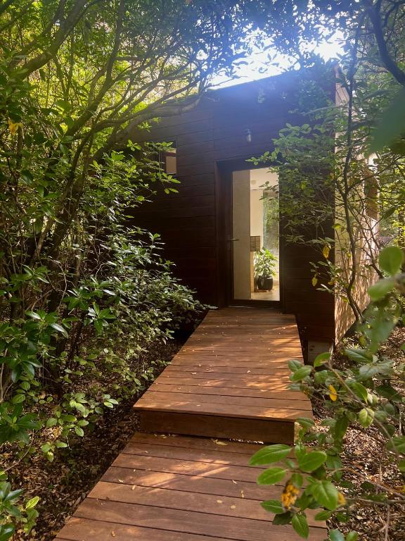 Zahrada ubytování La Canopée Private Ecolodges