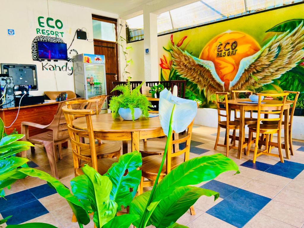 Restaurace v ubytování Eco Resort Kandy
