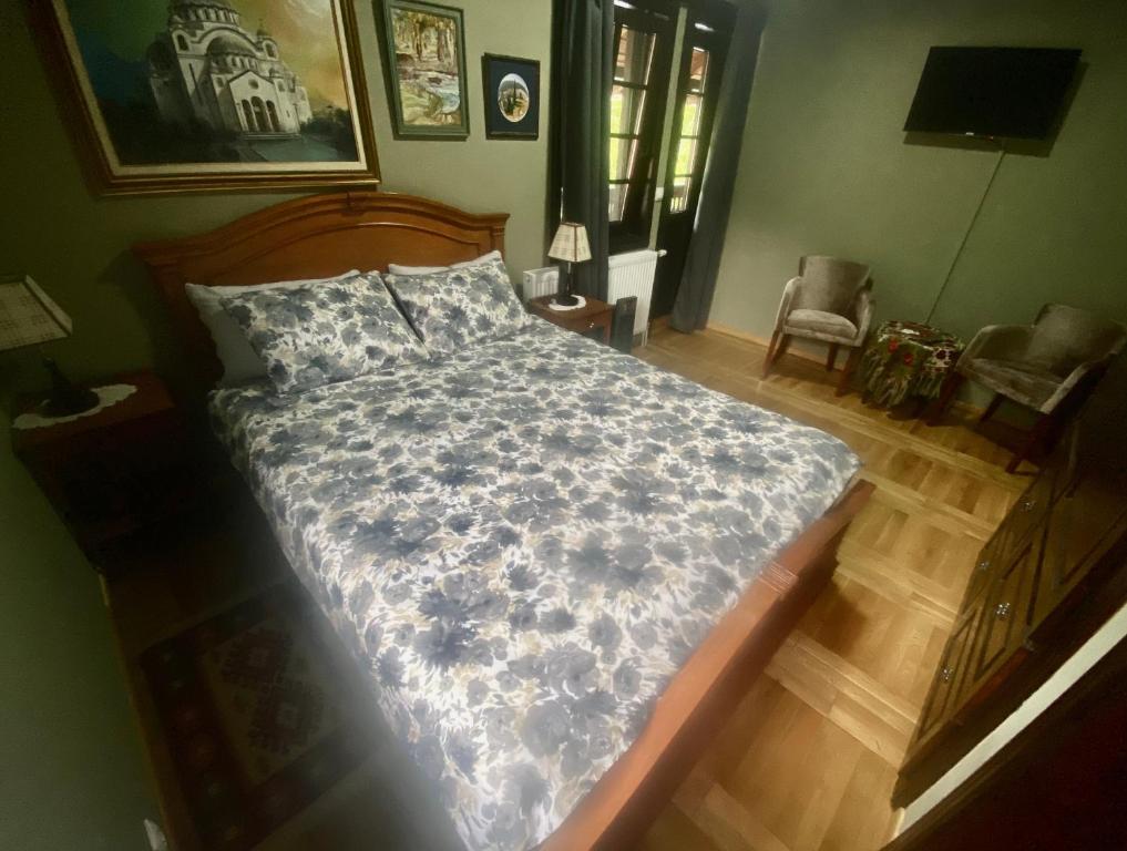 Postel nebo postele na pokoji v ubytování Miletića čardak Ribarska Banja