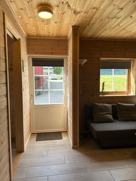 Posezení v ubytování Haugo Utleige Lodge