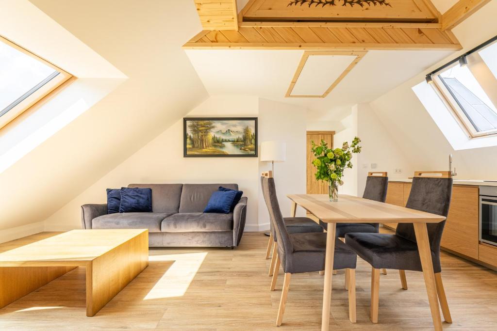 Posezení v ubytování Apartament Skibówki View