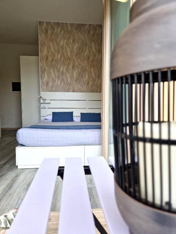 Posteľ alebo postele v izbe v ubytovaní BGY Airport House Grassobbio