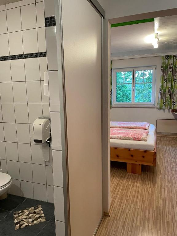 Koupelna v ubytování Gasthaus Schöberingerhof