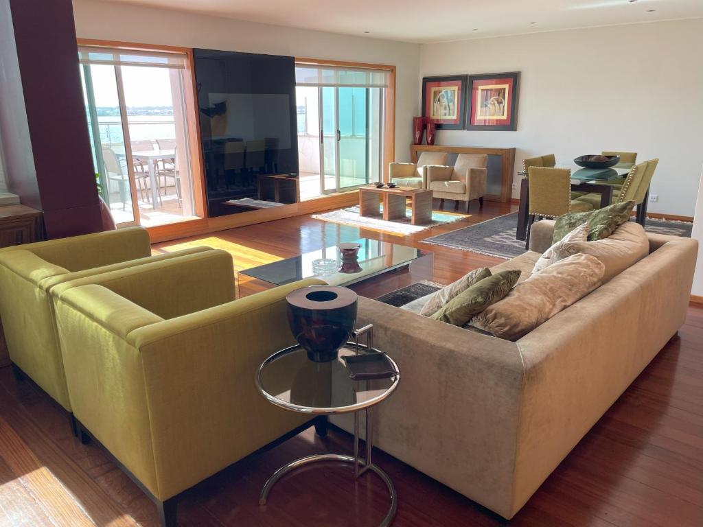 Χώρος καθιστικού στο Marina Residence - Costa Nova