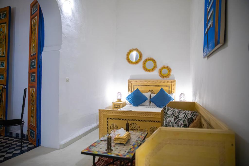 Posezení v ubytování Riad Hikaya - Fes Story
