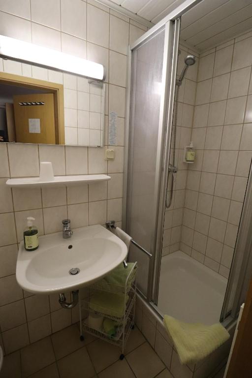 Koupelna v ubytování Hotel Weißes Roß