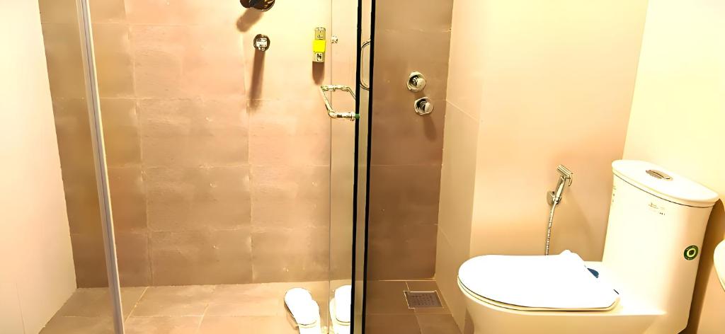 Koupelna v ubytování Hotel Sherpani