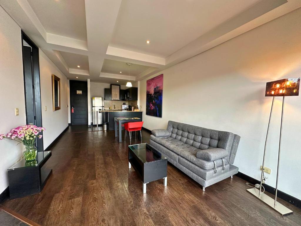 Posezení v ubytování Hotel 104 Art Suites