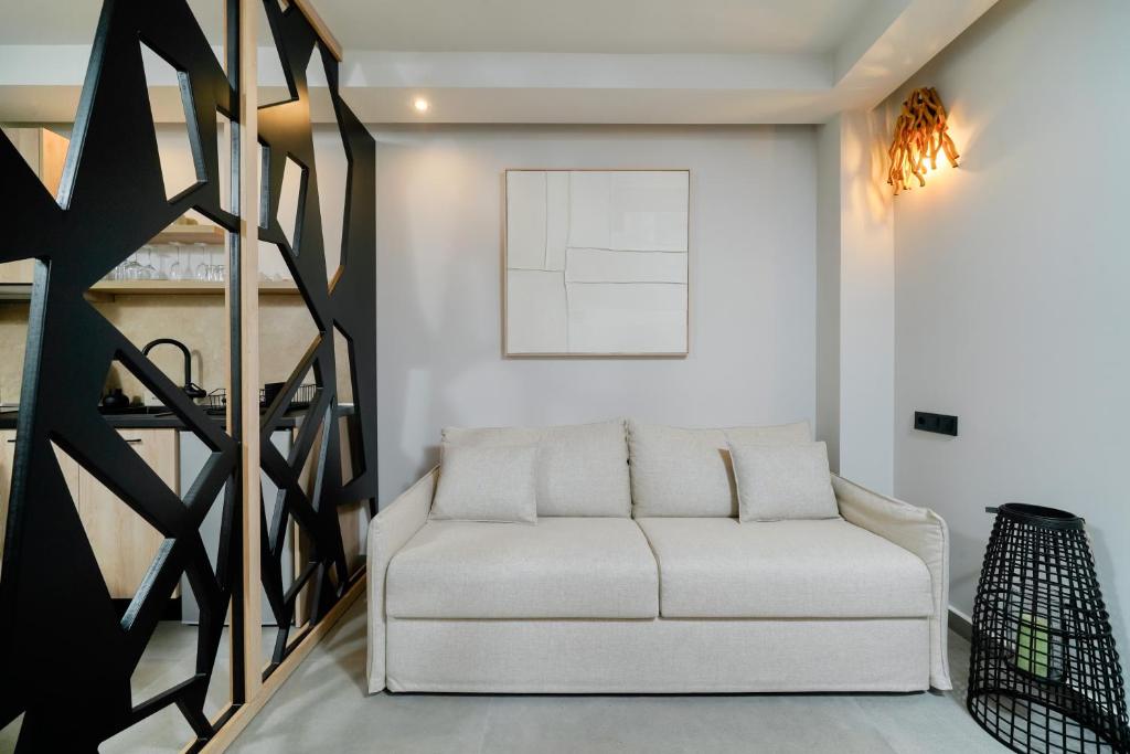 A seating area at Apollonia by Stone Village