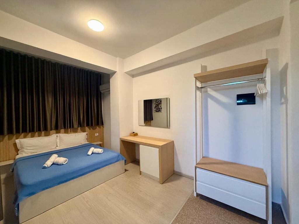 Postel nebo postele na pokoji v ubytování Hotel Stolis