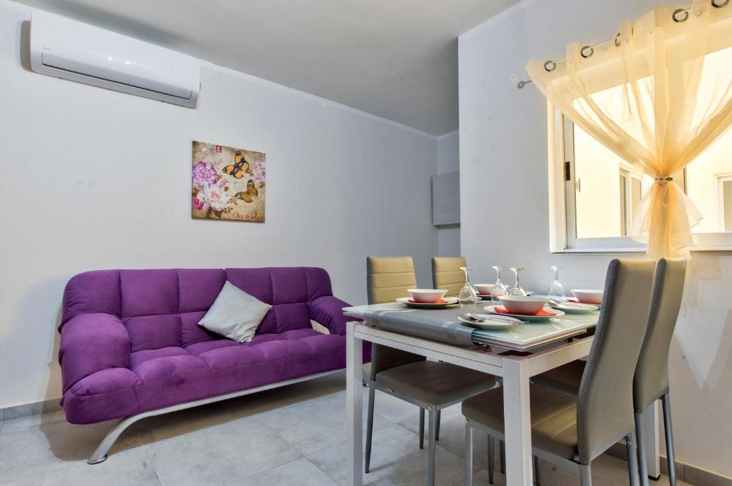 Posezení v ubytování Central Suites
